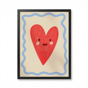 Coeur joyeux plein tendresse