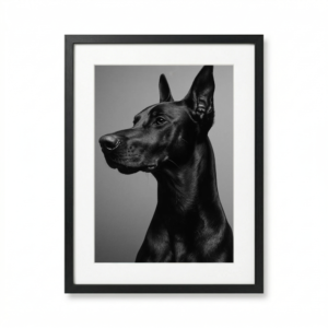 Dobermann noir allure noble