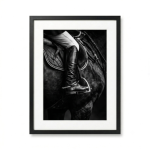 Bottes Équestres Cuir Noir