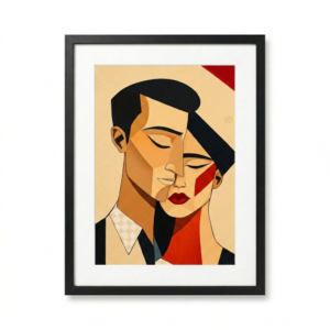 Couple Géométrique Art Déco