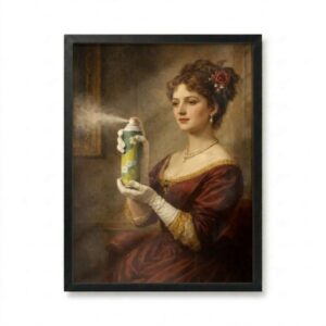 Dame classique au spray