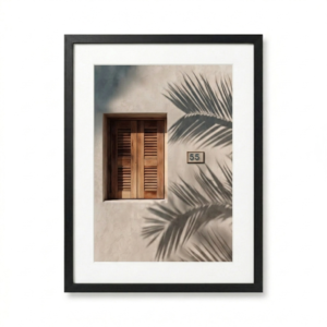 Fenêtre Sous Ombres Tropicales