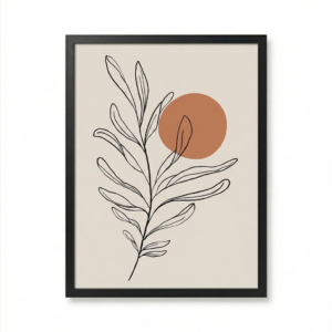 Feuille Sous Soleil Ocre