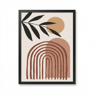 Feuilles Et Arche Terracotta
