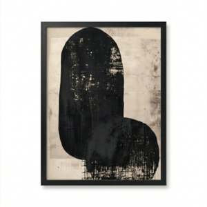Formes Noires Équilibre Abstrait