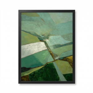 Paysage abstrait tons végétaux